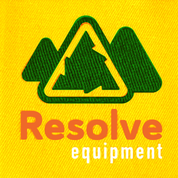 Resolve woven label logo